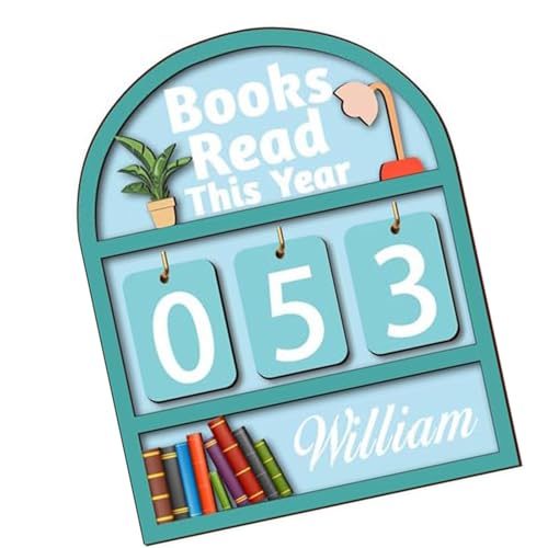 Hanging Bookshelf Counter Bookish Decors Large Clear Number Function Natural Finish Office Hanging Wall Calendar