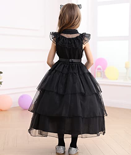 Disfraz negro para niñas edad 4-5 años miniatura 4