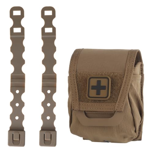 Pochette médicale tactique Molle marron pour trousse de premiers secours et survie