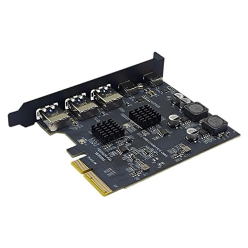 Adaptateur PCI Express X4 10 Gbps double puce ASM3142 VL822 pour transferts ultra rapides