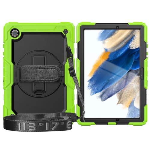 Coque Samsung Galaxy Tab A8 10.5 rotative 360 avec bandoulière