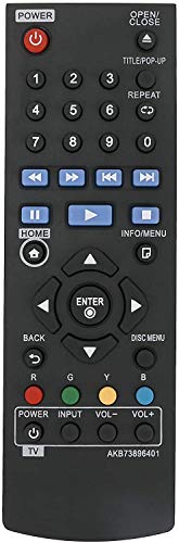 ALLIMITY AKB73896401 Télécommande remplacée pour LG Blue-Ray Disc DVD Player BP250 BP135 BP240 BP300 BP335W BD640 BP135N BP135W BP145 BP155N BP200 BP325W BP335WN BP340 BP350 BP350N