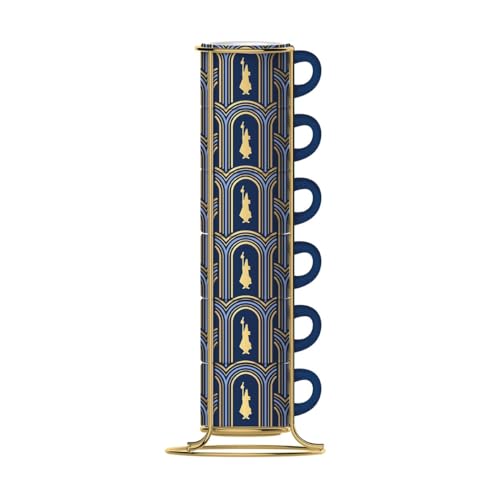 Con il loro tipico design Bialetti, queste tazzine da caffè assicurano il buon umore in ogni momento della giornata.