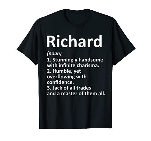 RICHARD Definición personalizada nombre divertido regalo de cumpleaños Camiseta