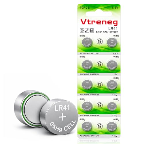 10 Count LR41 Button Batteries AG3 392 384 192 1.5V Alkaline Batteries