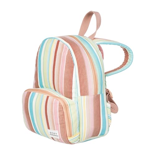 Image of Roxy Women Always Core Backpack | Travel | Everyday Carry | Beach | Polyester | 8L Capacity - White Salty Stripe
