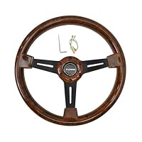 Amazon | TIYPEOR ウッド ステアリング 35Φ 13.7インチ 6穴 ハンドル