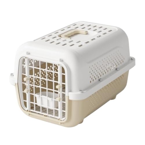 猫と犬のバッグ ペットエアボックス、ポータブル猫ケージ、猫バッグ、犬チェックインボックス、ポータブル車用犬ケージ、通気性スペースボックス ペットトラベルボックス(C)