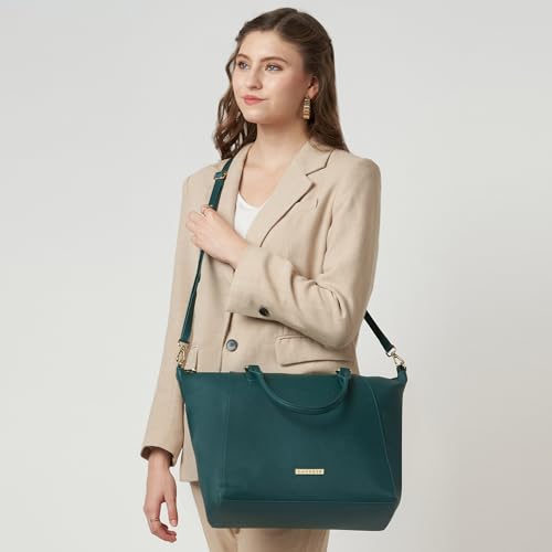 Image of Caprese Foxtail Large Satchel Bag for Women with Adjustable & Detachable Strap | Multiple Compartments | Versatile Shoulder, Crossbody & Handheld Bag for Work, Travel, and Everyday Use