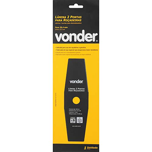 Lâmina de 2 Pontas para Roçadeiras, Vonder, 305 x 25.4 mm, Pacote de 1