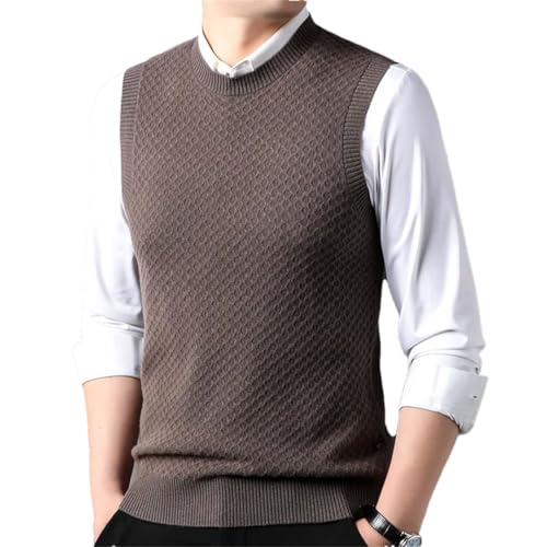 Fashion Sweater Vest Men Sleeveless O-Neck Pullover Casual Sweater Vest