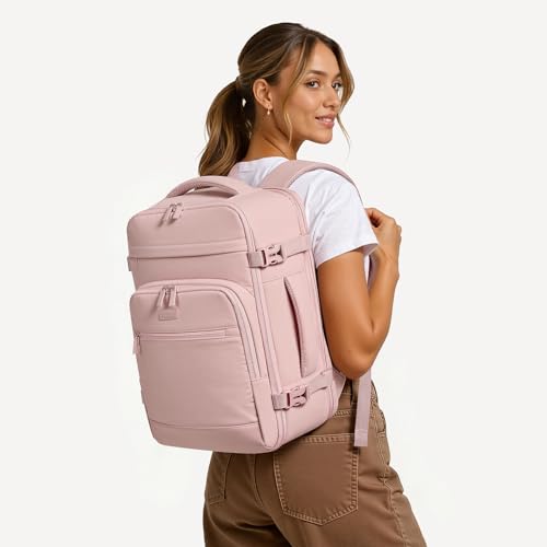Mochila de viaje viaje rosa 30L para portátil 15.6" miniatura 2