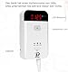 Gasmelder, LPG | Erdgas | Kohlegas-Lecksucher, Plug-in-Sensor-Gasmonitor mit akustischem Alarm und LED-Anzeige, Methan-Propan-Butan-Brenngas-Alarm für Küche, Tankstelle, Garage
