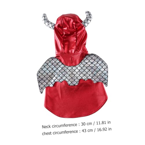 Disfraz durable para perro tamaño mediano color rojo miniatura 2
