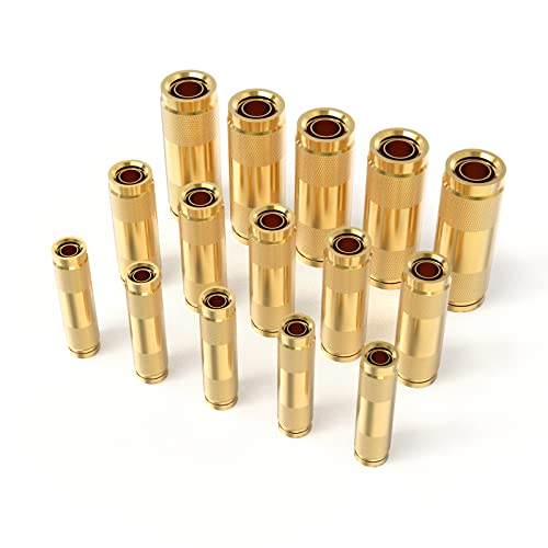TAILONZ PNEUMATIC 1/4"3/8"1/2"OD Push Fitting DOT Pneumatic Fitting Air Fittings Brass Push in Fittings, Air Hose Fittings, Compressor Quick Connection Fittings, Air Brake Fittings (Pack of 15）
