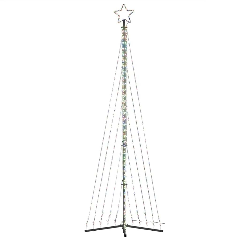 Choinka LED, wielokolorowa, 495 diod LED, wysokość 300,5 cm, z 8 efektami świetlnymi, do użytku wewnątrz i na zewnątrz, podświetlana, IP44