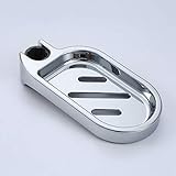 Bathroom Organizer Soap Dish Adjustable Shower Rail Soap Plates Smooth Bathroom Holder Silver Paper Towel Holder Wall Mount Silver