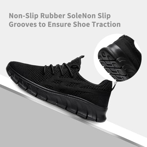 Women's Running Shoes Lightweight Walking Sneakers Tennis Athletic Lace Up Gym Casual Fashion Fitness Sports Soft Sole Mesh Workout Comfortable 6