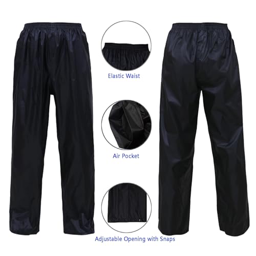 Image of Rizzon Rain Suit Jacket /Trouser for Men Women Waterproof Lightweight Rain Gear for Outdoor Farm Fishing Motorcycle