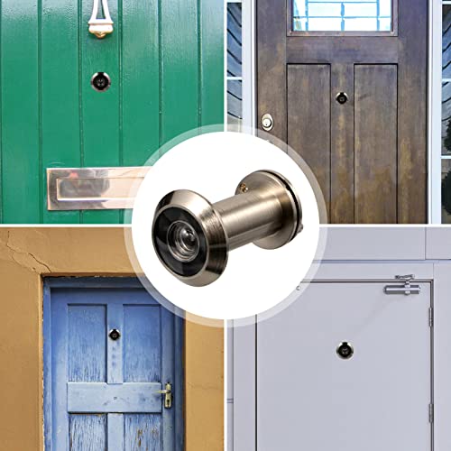 jojofuny Mirilla de puerta gran angular con tapa de privacidad, visor de cobre para seguridad en hogar, oficina y hotel, fácil instalación y características mejoradas de seguridad miniatura 3
