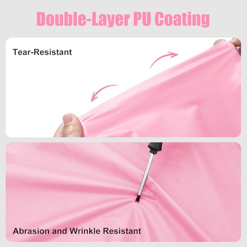 Andake Waterproof Rain Poncho for Adults Unisex,230T Ripstop Polyester,Raincoat Gear with Transparent Viewing Window Outdoors - Image 6