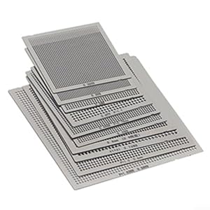 Kugel-Pflanztisch mit Griff für Span-Nacharbeiten, inklusive Stahlgeflecht und Skalenlinien für BGA-Chip-Positionierung, verstellbare Schieberhalterung für schnelles Aufstellen bei Lötkugelreparatur