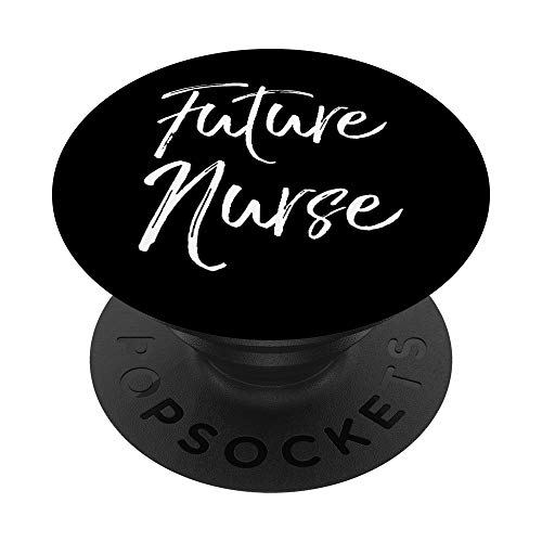 Future Nurse PopSocket Grip Cute Nursing School Gift Women PopSockets PopGrip: Swappable Grip for Phones & Tablets
