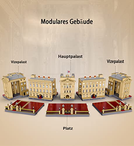 ASPAS Architecture Buckingham Palast Modell, CADA Master C61501W Palace Modell Bausatz Kompatibel mit Lego Architecture… – Bild 5
