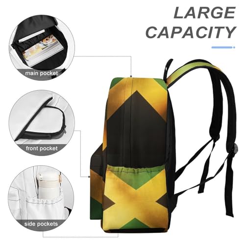 Sac à dos ordinateur portable drapeau jamaïcain taille L mixte - 4