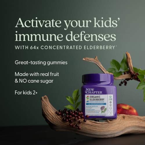 New Chapter USDA Organic Elderberry Gummies for Kids, 30 Count - image 3