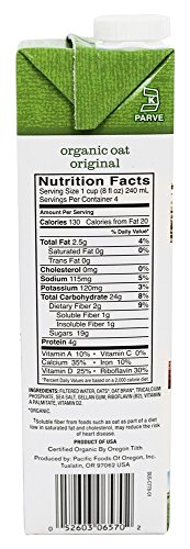 Organic Oat - Low Fat Original 32 Ounces Pack x12 miniatura 2