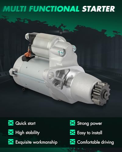 Image of SCITOO Starter Compatible for Toyota for Highlander 2018-2022 V6 3.5L GAS, without Stop-Start System, for Toyota for Sienna 2017-2020 V6 3.5L Engine Starter Motor 16366