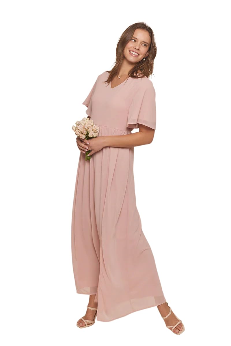 Mikarosechloe Modest Chiffon Maxi Dress Or Modest Bridesmaid Dress |  Desertcart Brunei