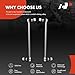 A-Premium 2 x Front Sway Bar Links Stabilizer Bar Links, Compatible with Mercedes-Benz C230 08-09, C250 10-15, C300 08-11, C350 & C63 AMG 08-15, E350 10-14, E400 15-18, E550 10-17