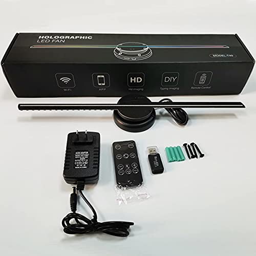 Cacacol 3D Hologram Advertising Fan 720P Hd Wi-Fi 3D Naked Eye Holographic Led Fan For Store Sign Shopping Mall Restaurant Bar Holiday Events Display Etc #TOP7