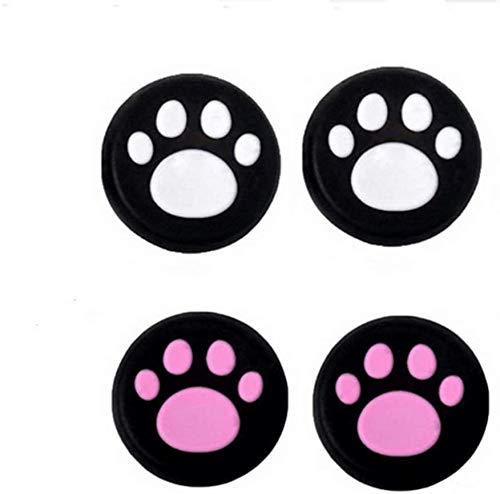 4 piezas de silicona analógica para pulgar de la tapa de la palanca de mando para Nintendo PS4 PS3 Xbox 360 Xbox One Switch Pro Wii u Control de repuesto (#4)