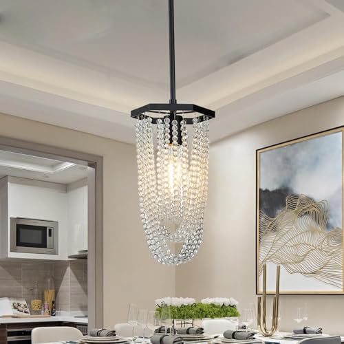 Lámpara de araña de cristal Style Creative decorativa con soporte de metal colgante 3
