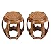 2PCS Barhocker, Palisander Trommelhocker, Wohnzimmer Balkonhocker, chinesisches Sofa zu Hause, Couchtisch niedriger Hocker, Bank/B / 29×44.5
