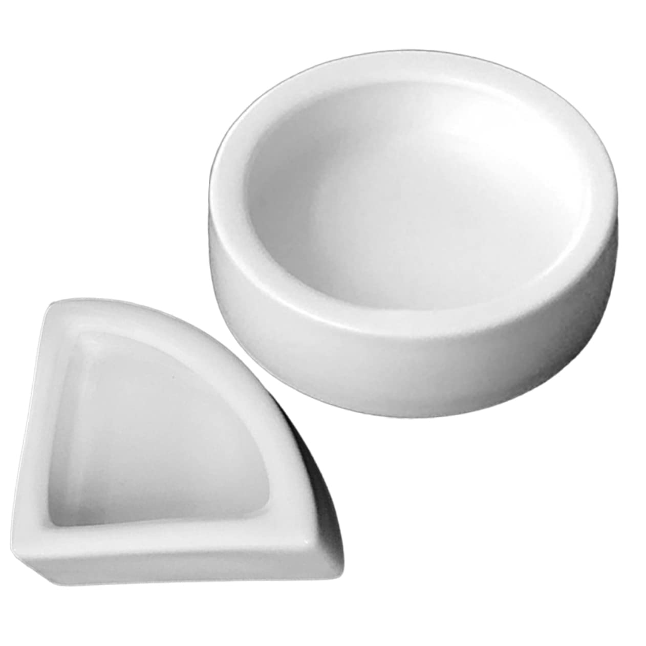 Abaodam 2pcs Ceramic Reptile Feeding Bowls Lizard Escape Water Dishes for Gecko Tortoise Reptiles Durable Food Containers for Daily Use Terrarium