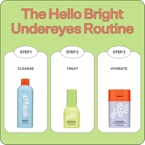 Bubble Skincare Morning Rays Brightening Eye Cream - Vitamin C Under Eye Cream for Dark Circles & Puffiness - Enriched with Green Tea Extract to Calm, Protect & Soothe Skin (15ml) - Image 3