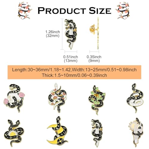 Image of Ipotkitt Bee Rectangle Biology Theme Fruit Vegetable Snake Ice Cream Brooches Insect Dessert Strawberry Lapel Pins for DIY Jewelry Craft Clothes Decor