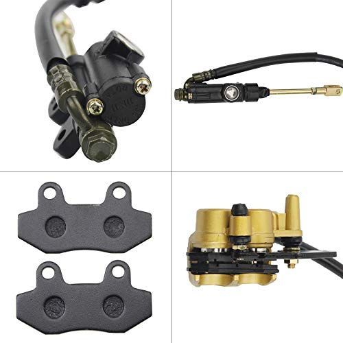 GOOFIT Moto éTrier De MaîTre Cylindre De L'Ensemble De Frein ArrièRe Avec Plaquettes De Frein Remplacement Pour 50cc 70cc 90cc 110cc 125cc ATV Moto cross - Image 6