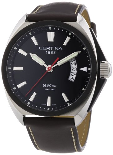Certina Herren-Armbanduhr XL DS Royal Analog Quarz Leder C010.410.16.051.00