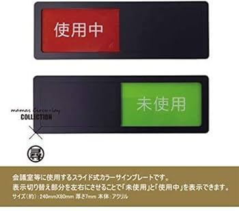 ☆未使用 プレート 楽天市場】使用中 未使用 ミニ プレート スライド式 切り替え 壁