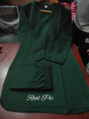 Image of Femezone Women Cotton slub Co-ord Kurta and Pant Set (FEM22230610-01-Vcord)