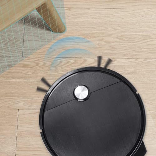 Image of Chetsavz -Robotic-Mop-Smart-Automatic-Cleaner-Robot-Charging-Remote-Control-Wireless-Sweeping-Mopping-Dry-Wet-Cleaning-Machine-(Black)-Multicolor