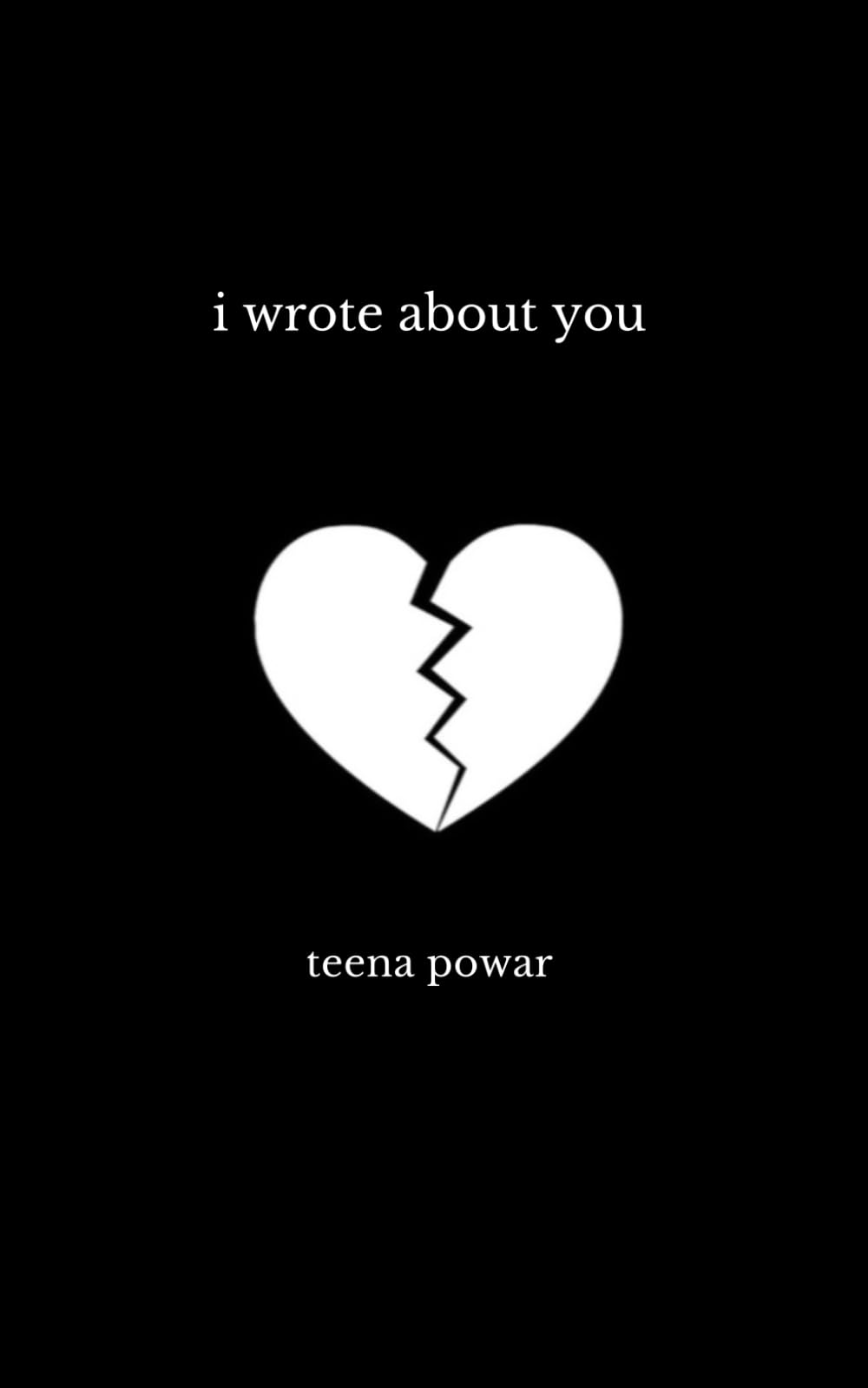 i wrote about you: poems on heartbreak