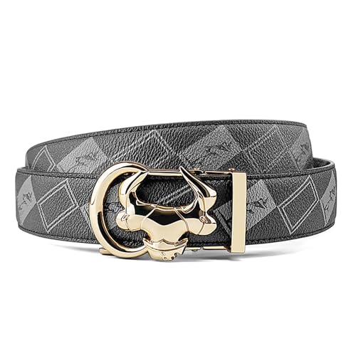 Cowboy Belt for Men Leather Ratchet Dress Belts for Men Adjustable Belt