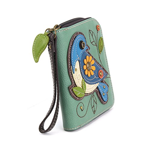 Image of CHALA Zip Around Wallet, Wristlet, 8 Credit Card Slots, Sturdy Pu Leather
