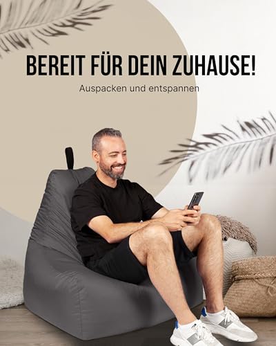 PATCH HOME Lounge Sessel XXL Gamer Sessel Sitzsack Sessel Sitzkissen In & Outdoor geeignet fertig...